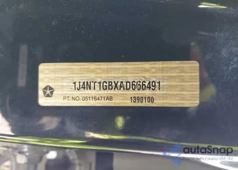 2010 Jeep Patriot Sport from USA, damaged, VIN 1J4NT1GBXAD666491